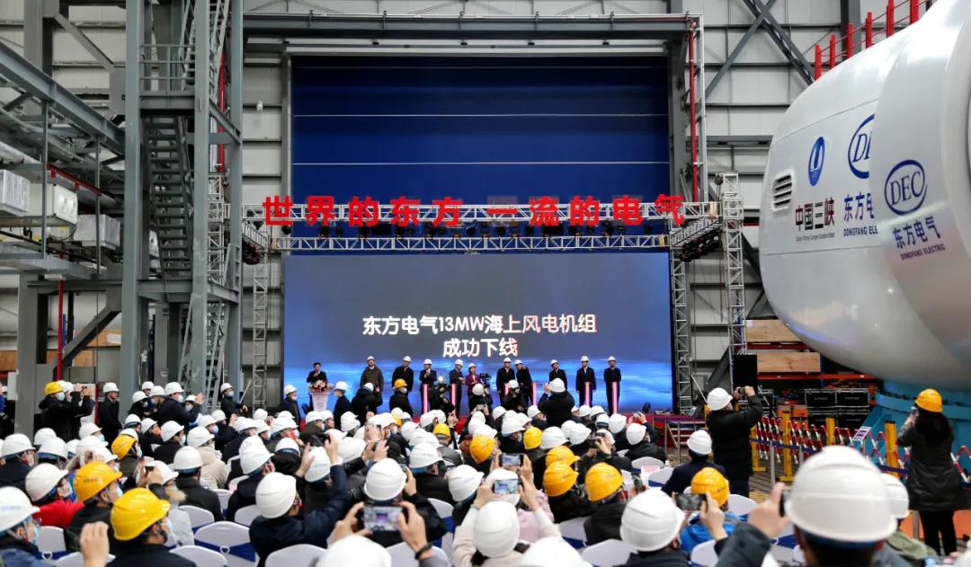 z6·尊龙凯时电气自主研制的亚洲单机容量最大风电机组下线